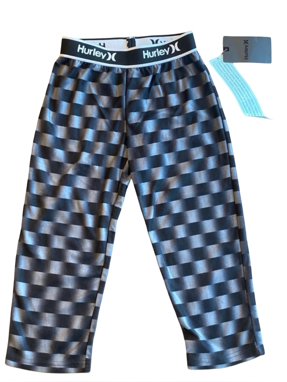 Hurley Boys Checkered Pajama Bottom, Size 4, NWT